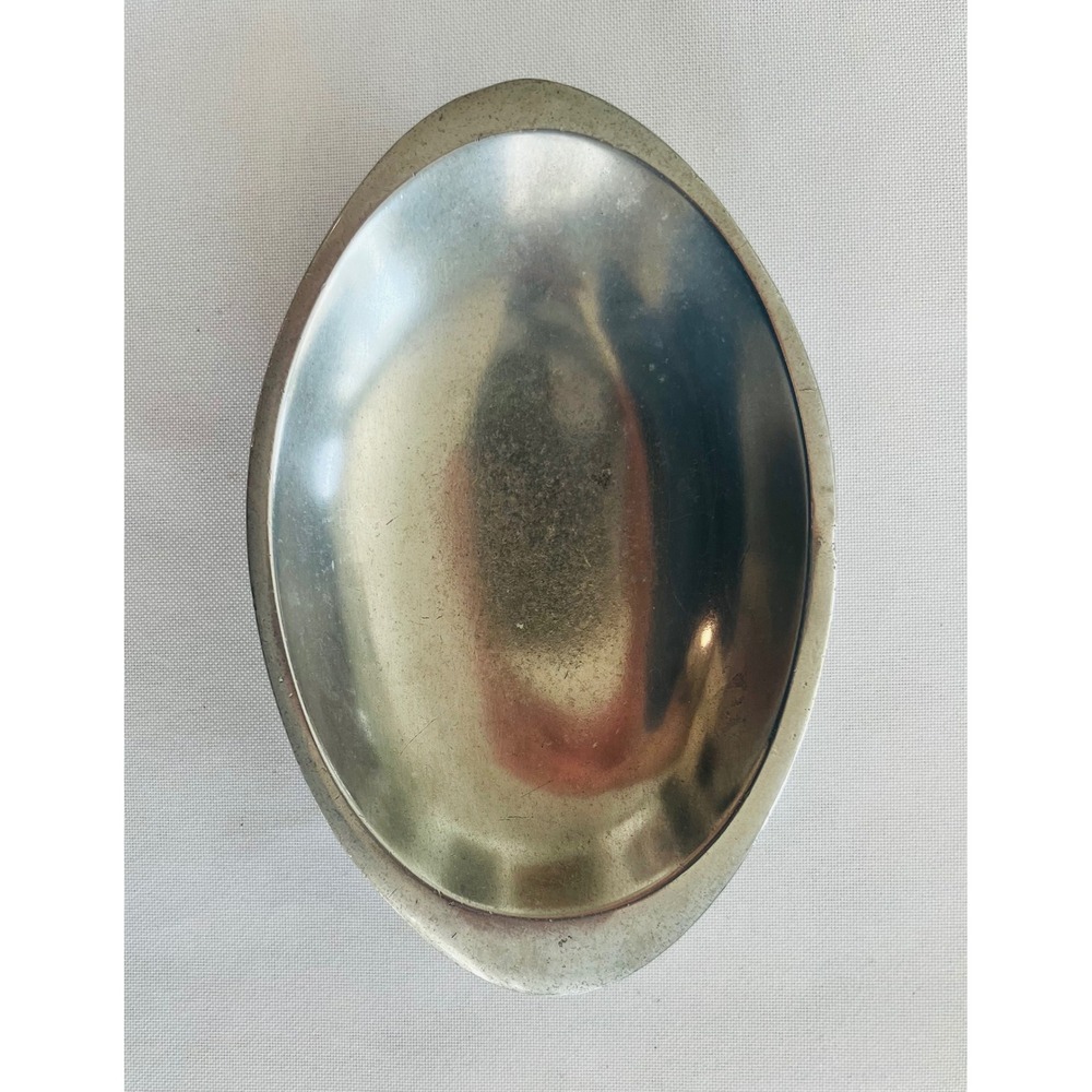Vintage Nambé Oval Small Serving Bowl Style 509 Mid-Century Modern Serveware